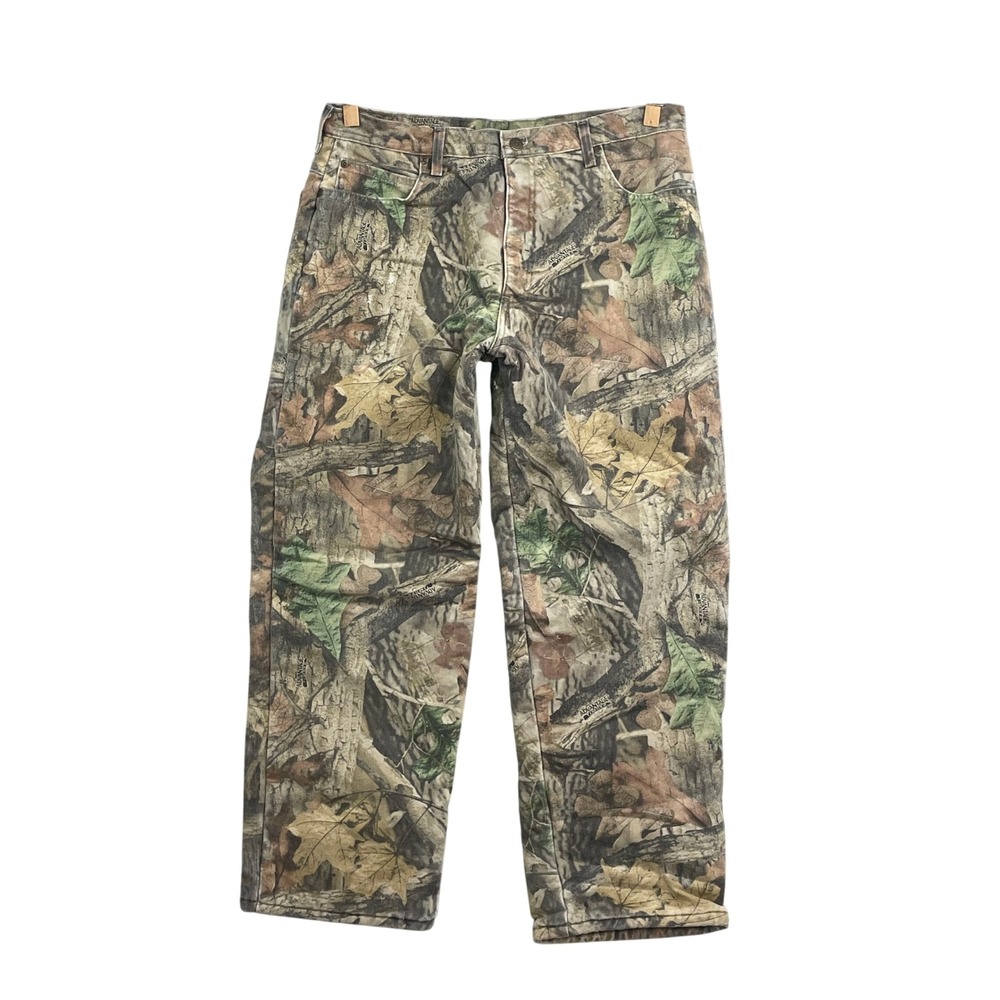 Cabelas Hunting Pants Men 36x28 Camo Advantage Timber Thermolite Insulated Cargo